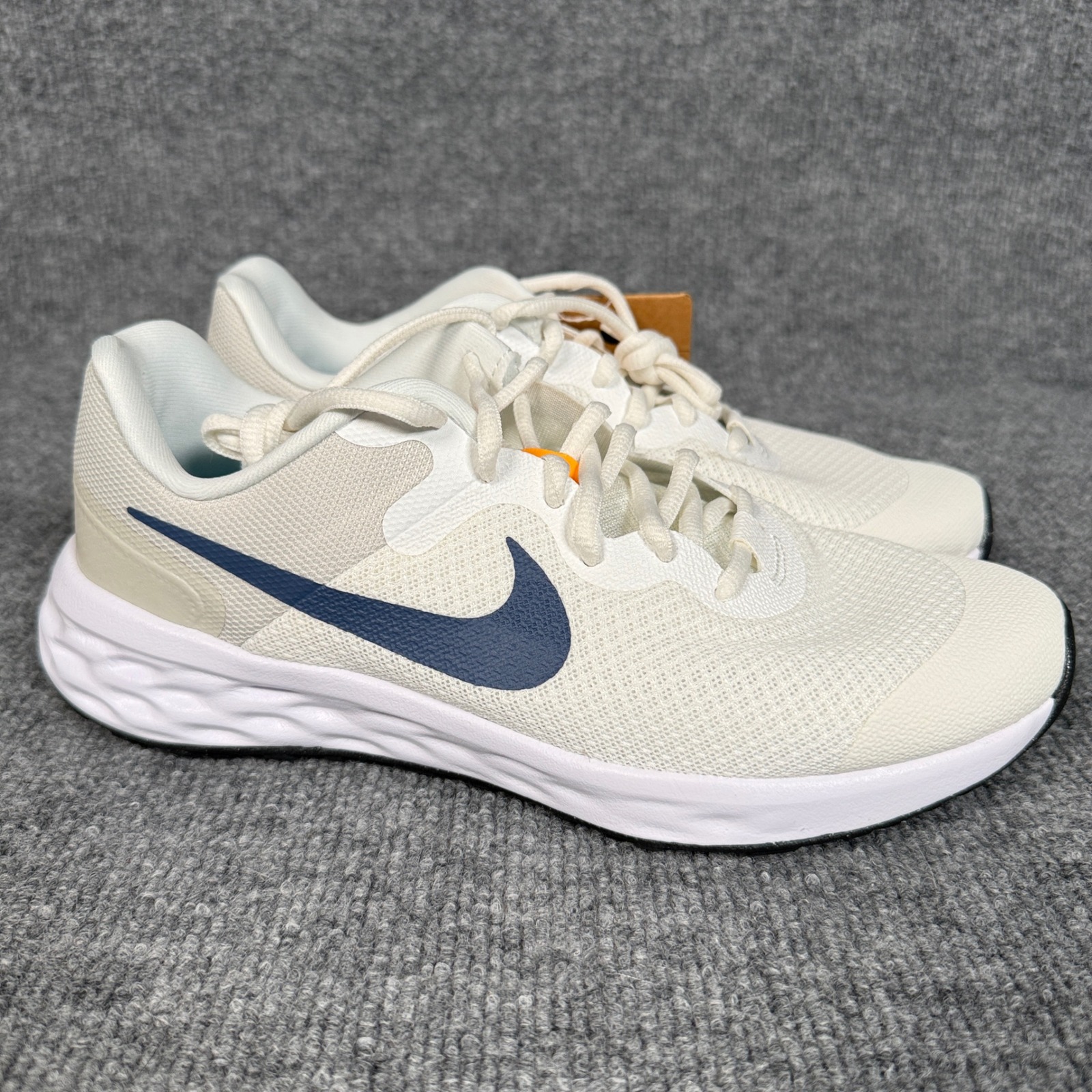 Nike Boys Size 7 Revolution 6 Sneakers Shoes White Running Athletic Dd1096-100